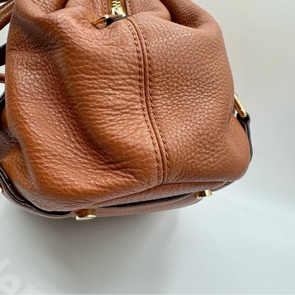 Michael Kors Bedford Tan Leather Satchel | Very Good Condition - Picture 6 of 13